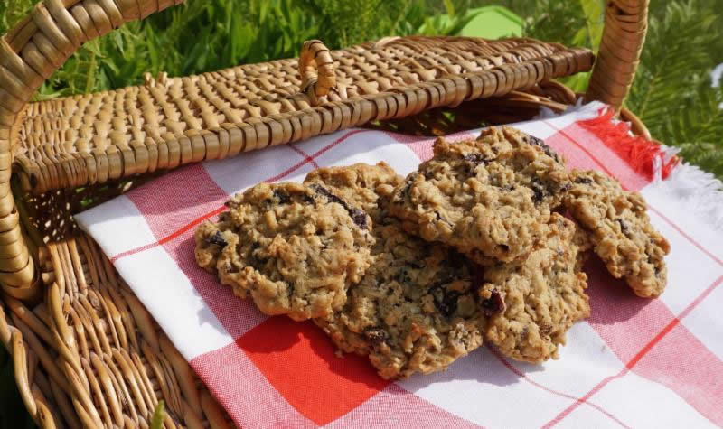 Chewy Spicy Raisin Oatmeal Cookies