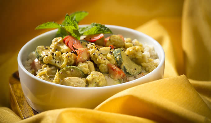 Coconut Curried Chicken & Vegetables