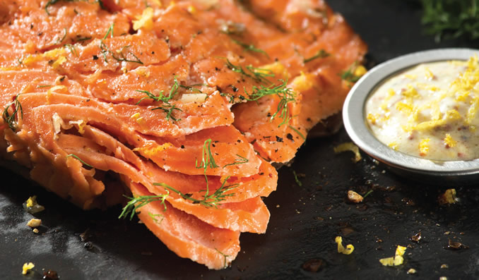 Salmon with Savoury Mustard Sauce