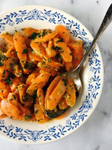 Maple Mustard Glazed Carrots Recipe - Photo by Renee Kohlman