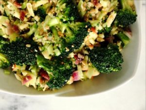 Honey Mustard Broccoli & Bacon Salad 